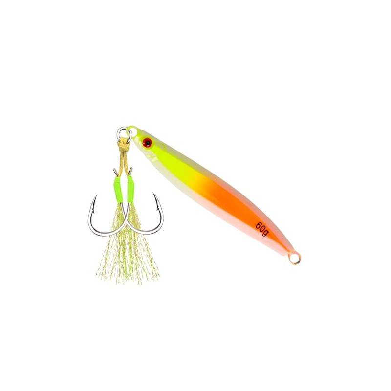 Tolure Jig Lure 30g 3D Eyes Fast Sinking Luminous Jigging