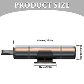 Tinkber 1 Pcs Portable Window Breaker, Safety Hammer, Emergency Seat Belt Cutter, Window Breaker Escape Safety Hammer, Window Glass Breaker, for Car Escape Tool(Black, Comes with Base)