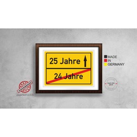 25 Years Place Sign 25th Birthday Decoration Best Friends Birthday Party Man Gift Idea Boy Gifts Women 25th Party Decoration Photo Box Sign Yellow Prop