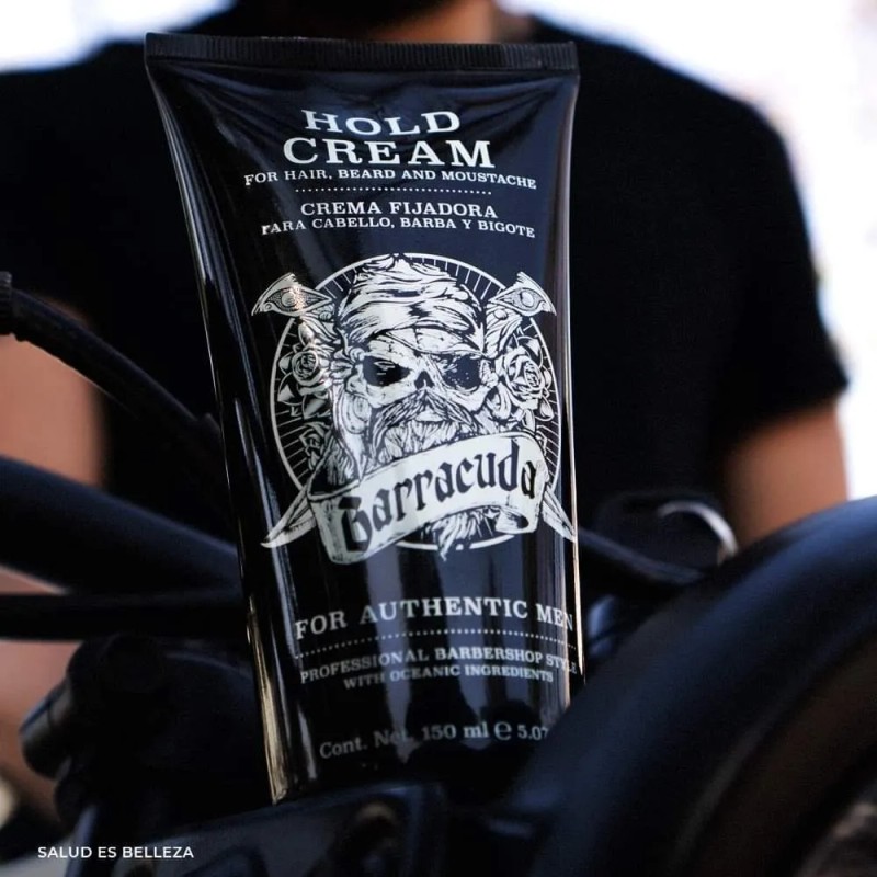 Barracuda Crema Fijadora Cabello, Barba Y Bigote Hold Cream
