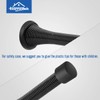 HOMOTEK 12 Pack Black Spring Door Stops,3-1/8" Heavy Duty -