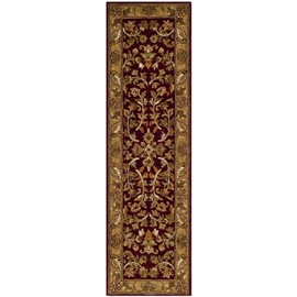 Safavieh Heritage Collection HG170A Handmade Traditional Oriental Premium Wool Runner, 2'3" x 8' , Red / Gold