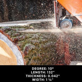 Wood-Mizer 132" Sawmill Bandsaw Blades 5-Pack - DoubleHard 10° All-Purpose Sawing