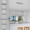 LannlKer Modern Pendant Light Kitchen Island 39in Dimmable Hanging Lamp