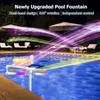 Solar Pool Fountain with Lights-7 RGB Colors & 42 Lighting