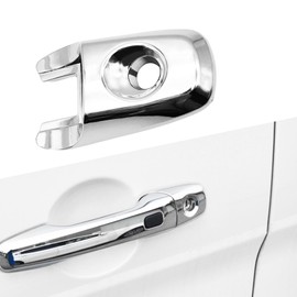 HQRNYP Exterior Door Handle Lock Cylinder Cap Compatible with Ford Explorer Edge Flex Lincoln MKX 2008-2019, Automotive Exterior Door Handles Cover Replace OEM #BA1Z78218A14A, BA1Z-78218A14-A