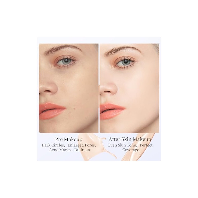 Liquid Foundation SPF 50, base corrector ligera de cobertura completa