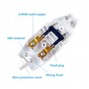 SGQTGIMU 5 Plugs 250 V 2.5 A, Flat Plug, 2