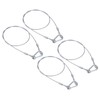 PATIKIL Stainless Steel Safety Cable 31.5"/80cm, 4Pack 2.5mm Flexible Security