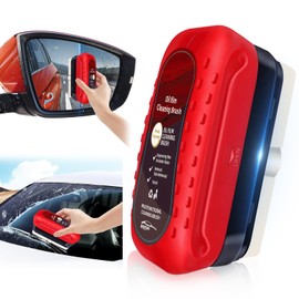 Automotive Oil Film Cleaning Brush with Reusable Foam Sprayer, Upgraded Antifog Glass Cleaning Board, Glass Oil Film Remover for Car Windows & Windshields, Versatile Car Glass Cleaner Brush with 120ml