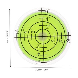 Operitacx 4 Stück Mini-Level kleine Ebene Blase auf Oberflächenebene Füllstandmessgerät Wasserstandsskala Wasserwaage Ebene klein hohe Präzision winzige Ebene kleine Libelle Plastik Green