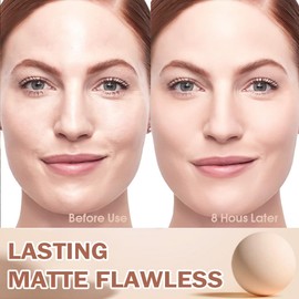 evpct Kaely Oil Control Pressed Face Powder, Get Smooth Flawless Fine Lines and Lightweight Finishing Foundation, Control Shine Long Lasting Waterproof Face Setting Powder Cosmetic, 20 Ivory