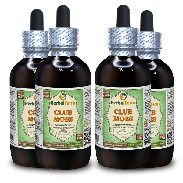 Club Moss (Lycopodium Clavatum) Glycerite, Dried Whole Herb Alcohol-FREE Liquid