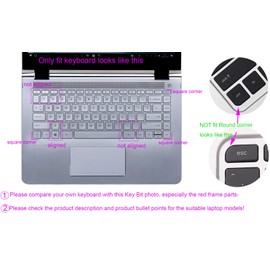 Silicone Keyboard Cover Soft Skin Compatible for HP Pavilion X360 14M-BA Series 14M-BA011DX 14M-BA013DX 14M-BA015DX 14M-BA114DX, HP 14M-BW Series 14-BW006NR 14-BW010NR 14-BW065NR (Purple Ombre)