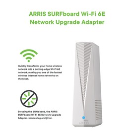 ARRIS Surfboard Wi-Fi 6E Access Point | W6U | Dedicated 6 GHz Band for Compatible Devices | 2.5 Gbps Port | Works with Any Wi-Fi Device | Upgrade Your Network to Wi-Fi 6E