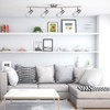 Laite Lumens 4-Light Track Lighting Kit, Brushed Nickel Flush Mount