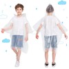 Opret 5 Pack Rain Ponchos for Kids, Disposable Rain Ponchos
