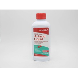 Leader Advanced Antacid, Cherry, 12oz. Bottle (Pack of 3)
