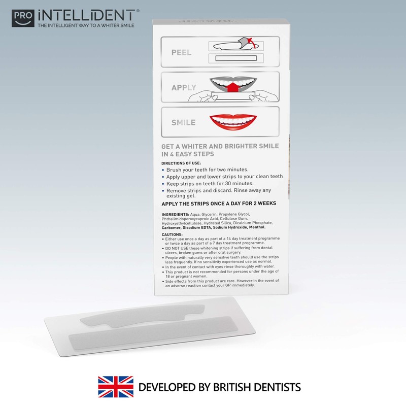 Pro Intellident Teeth Whitening Strips | Home Teeth Whitening Strips