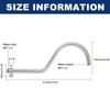 NearMoon Shower Extension Arm with Flange - S Shaped High