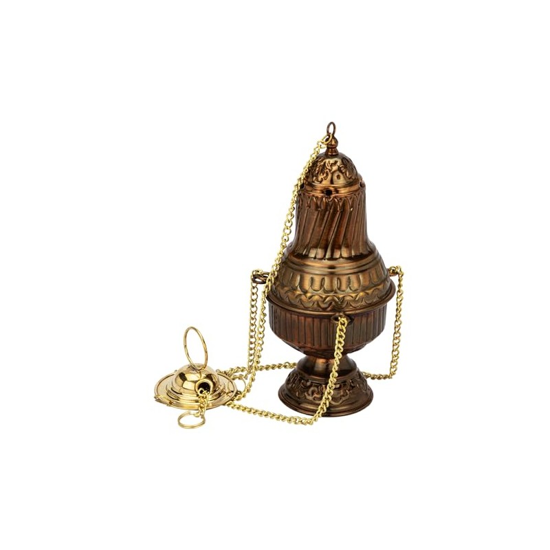 NKlaus 15016 Incense Burner Antique Brass 18 x 9 cm