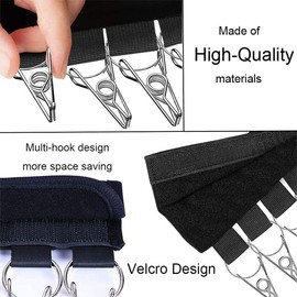 Aufondof Hat Organizer Hangers, 2 Pack Hat Storage for Room & Closet, 10 Large Holder Clips to Hang Baseball Hats, Ball Caps, Winter Beanie & Accessories, Fits All Size Hangers