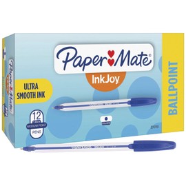Paper Mate InkJoy 50ST Ballpoint Pens, Medium Point (1.0mm), Blue, 12 Count