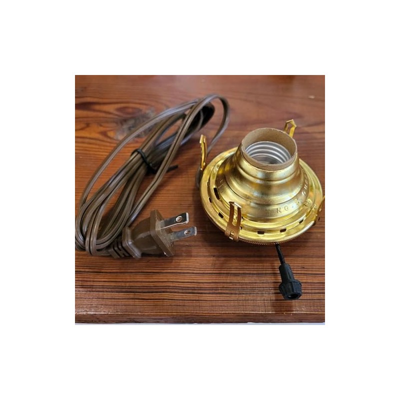 Lehman's Brass #2 Electric Converter Burner for Oil Lamps with