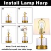 Lamp Harp 6 Inch, 2 Set Detachable LampShade Harp for