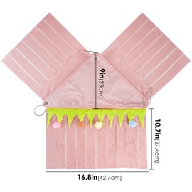 ReignSword Forest Cage Corner Hideout, Pets Corner Hideout for Guinea Pigs, Rabbits, Ferrets, Chinchillas, Gerbils, Hedgehogs (Pink)