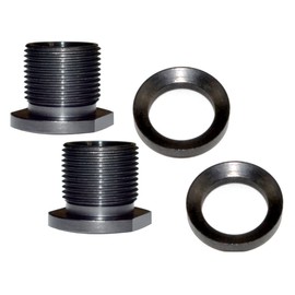 K Kexuan Thread Adapter, 1/2x28 to 5/8x24, with Washer, 2-Piece Set