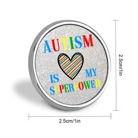 luckluccy Enamel Pins Bulk Set Pins Autism Is My Superpower Pins For Backpacks Autism Sensory Autism Pride Backpack Pins Modern Autistic Adult Autism Warrior Lapel Pins Accessory For Women Girls Gift