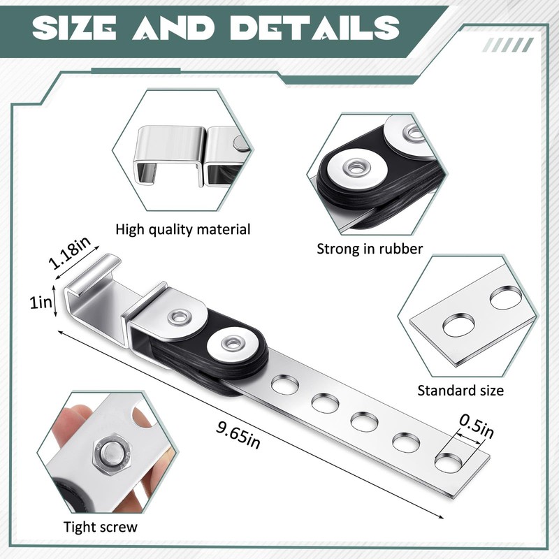 Geetery 2 Pcs Swivel Style 3 Inch Exhaust Hangers Heavy