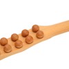 Body Gua Sha Stick Muscle Relaxing 20 Beads Wooden Scraping