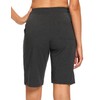 EZRUN Bermudas para mujer con bolsillos, Pantalones para correr., Carbón,
