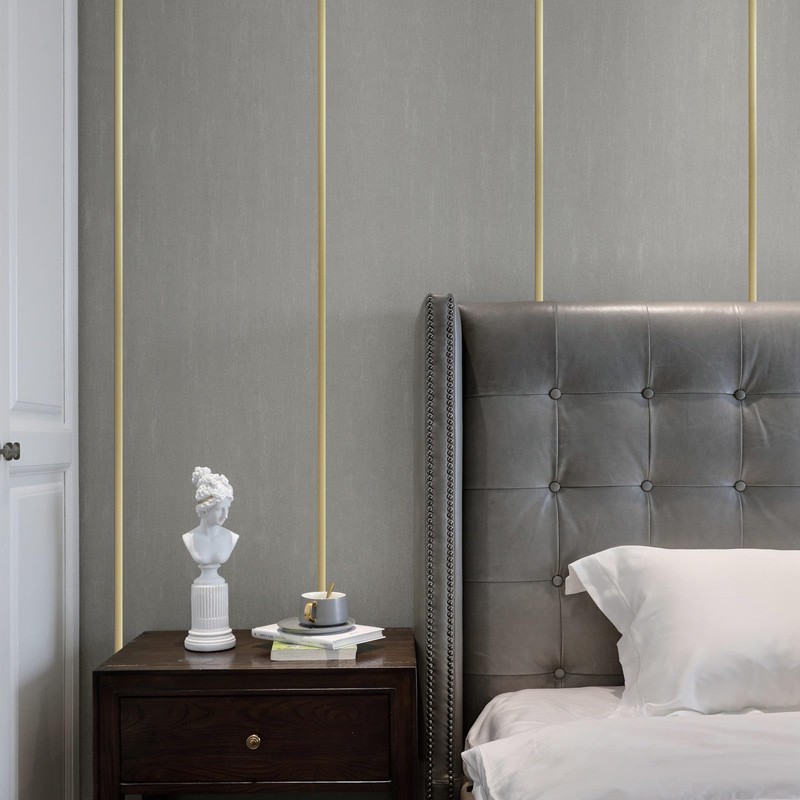 JSIWOTH 52.5 Ft Peel and Stick Trim, Matte Gold Molding
