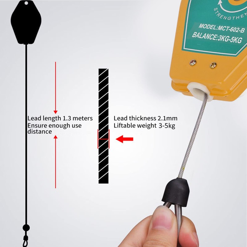 Spring Balancer, 3 to 5Kg Load Small Multi Function Retractable