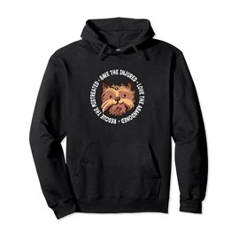 Rescue Save Love Yorkshire Terrier Rescue Dog Yorkie Adopt Pullover Hoodie