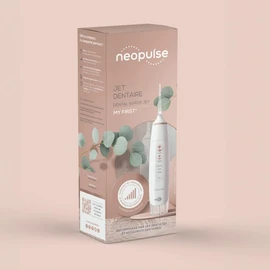 NEOPULSE® - My First NP3 Oral Irrigator Orthopaedic 4 Cannula Removes Plaque and 6 Pressure Levels French Brand (White)
