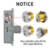 Brass Mortise Cylinder Lock，Commercial storefront Door Lock Mortise cylinders Compatible