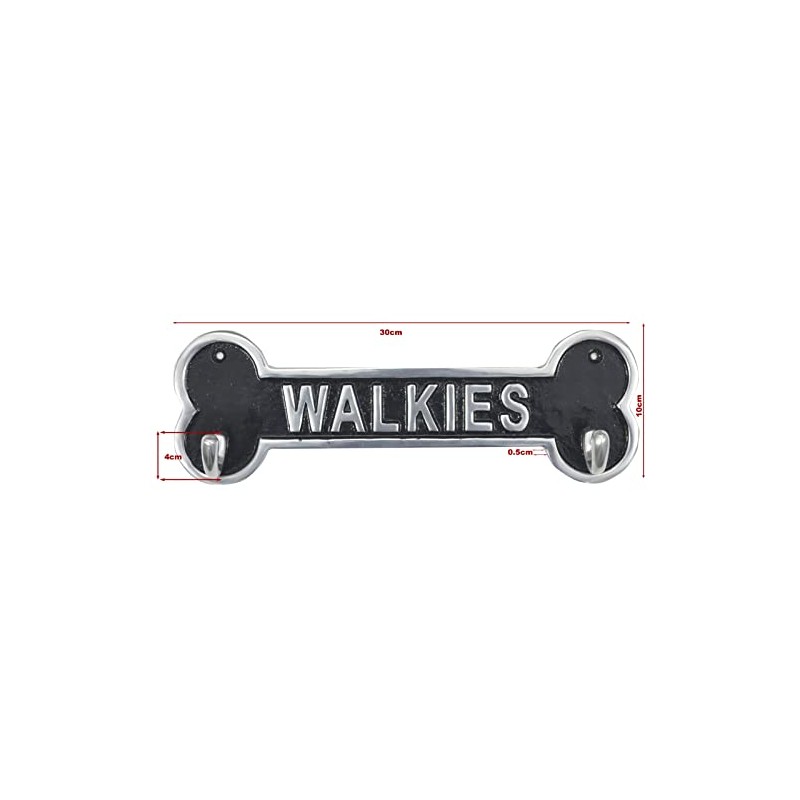 Middle-England Walkies Dog Lead Hook Key Holder Coat Hook 30cm