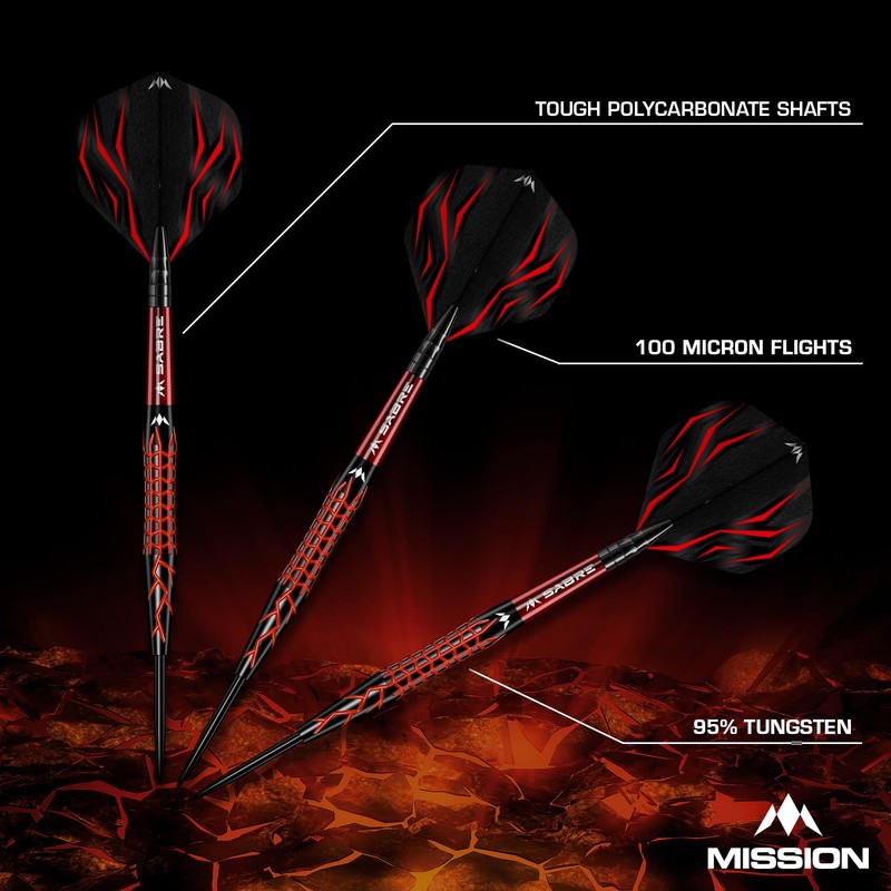 Mission | Lava Darts | Black & Red | Electro