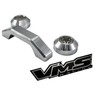 VMS RACING Chrome Windshield Bumper Rests and Footman Loop Bar
