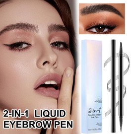 Eye Brow Pen, Double-Ended Eyebrow Microfilling Pencil, Makeup Accessories, Long-Lasting Brow Contouring Pen For Daily Travel Work Business