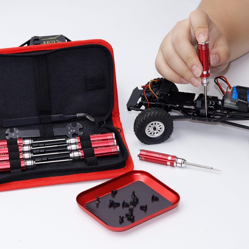 12Pcs RC Car Tools Kits Screwdriver Set (Hex, Phillips, Flat)