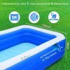215cm Alberca Inflable Rectangular Para 3-5 Personas Try Me Azul