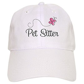 CafePress Cute Pet Sitter Cap Unique Adjustable Baseball Hat White