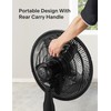 PELONIS PFS45A5BBB 18 inch 5-Blade Oscillating, Adjustable Standing Pedestal Remote,