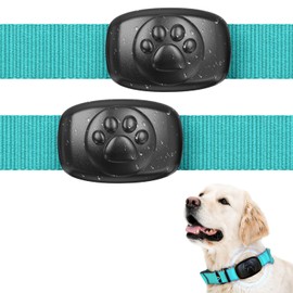 Upgraded 2 Packs Airtag Dog Collar Holder Mount, Stouchi IPX8 100% Waterproof AirTag Pet Harness Case Anti-Lost Premium PC Lightweight Fits All Widths Collars-Black