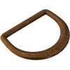 Clover D Ring 20mm: Antique Gold, 1
